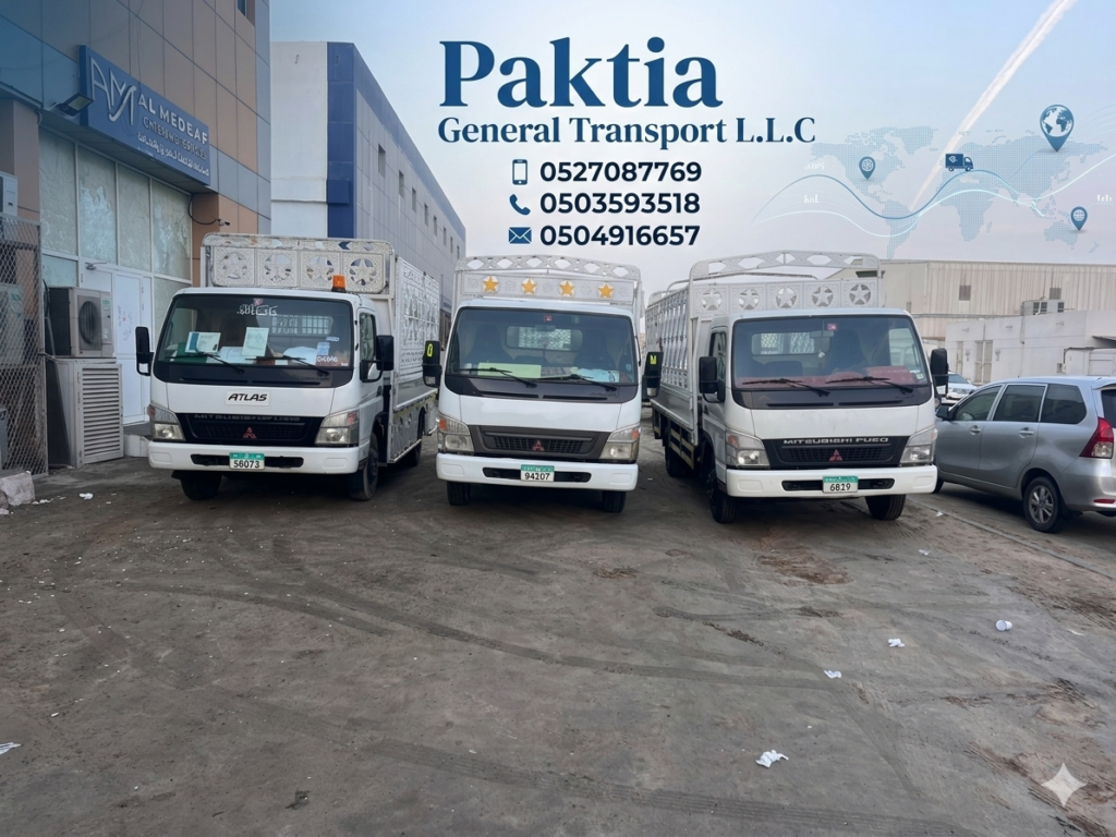 Shifting Services from Abu Dhabi to Dubai by Paktia General Transport L.L.C